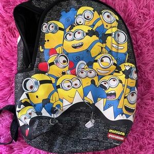 Sprayground Minions Backpack - Black, Yellow, Blue